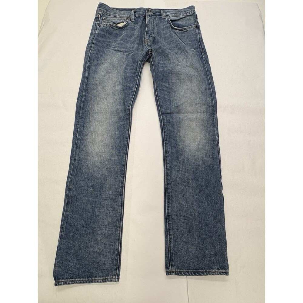 J.Crew 484 Jeans Mens 31x30 Blue Denim Cotton Slim Fit Straight Leg